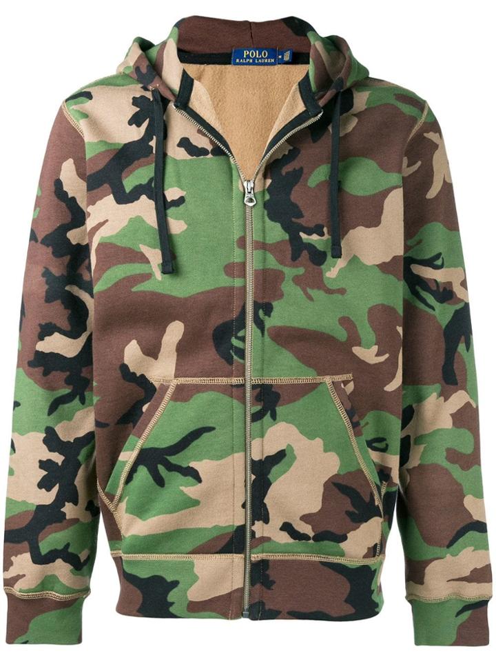 Polo Ralph Lauren Camouflage Zip Hoodie - Green
