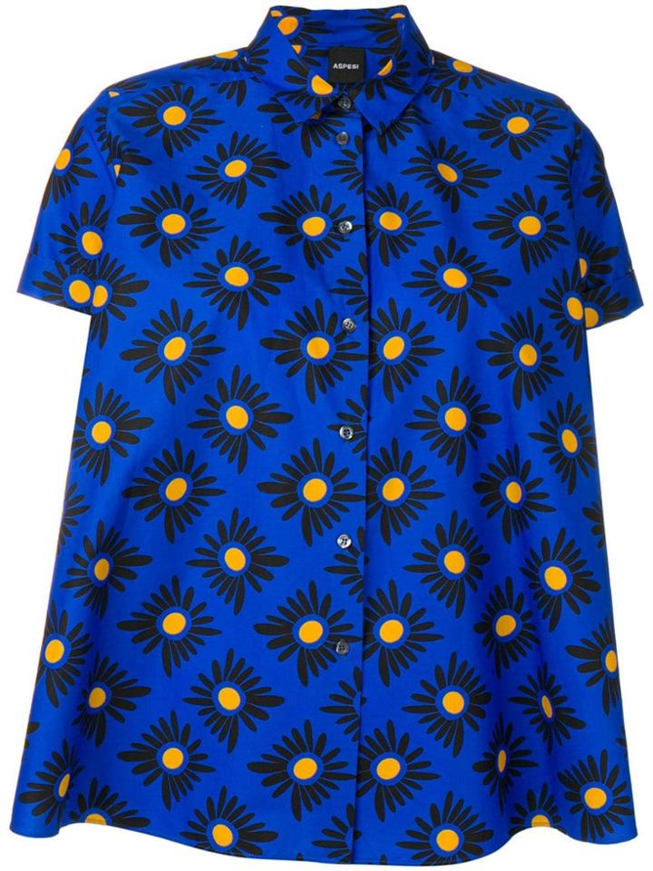 Aspesi Printed Shirt - Blue