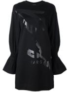 Kenzo 'signature' Sweatshirt Dress, Women's, Size: Large, Black, Polyamide/spandex/elastane/viscose