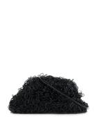 Bottega Veneta Leather Loops Clutch - Black