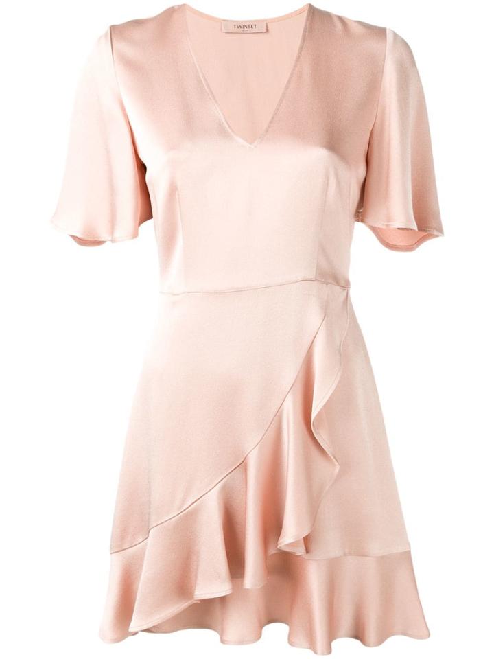 Twin-set Ruffle Mini Dress - Rosa