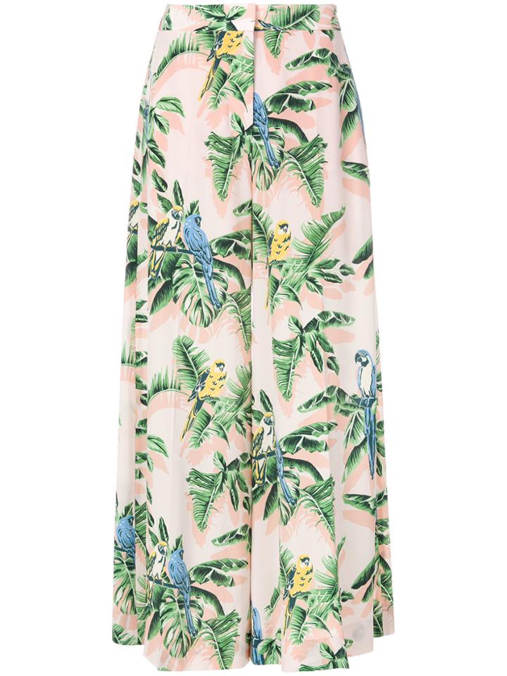 Stella Mccartney All-over Print Palazzo Trousers - Pink & Purple
