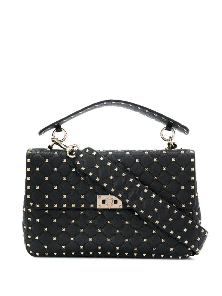 Valentino Valentino Garavani Rockstud Quilted Tote - Black