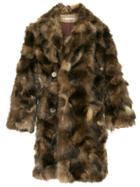 Sasquatchfabrix. Single Breasted Midi Coat - Brown