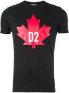 Dsquared2 Logo T-shirt, Men's, Size: M, Black, Cotton