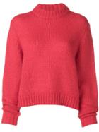 Roseanna Chunky Knit Jumper - Red