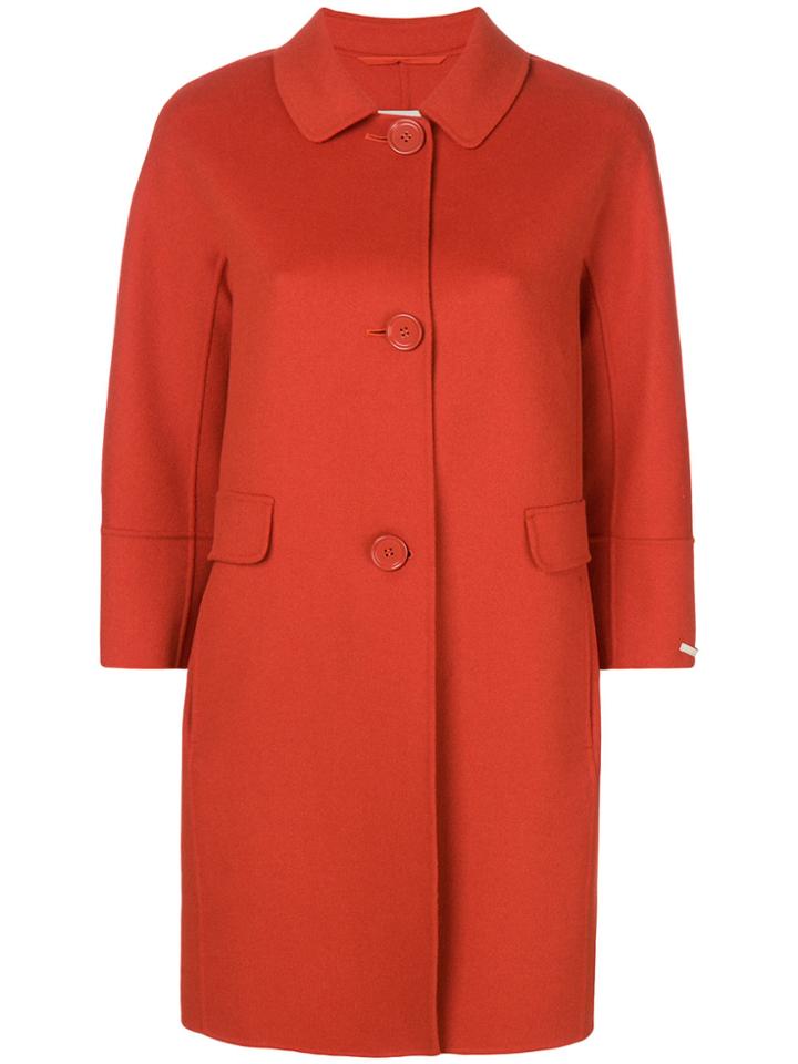 's Max Mara Single Breasted Coat - Yellow & Orange