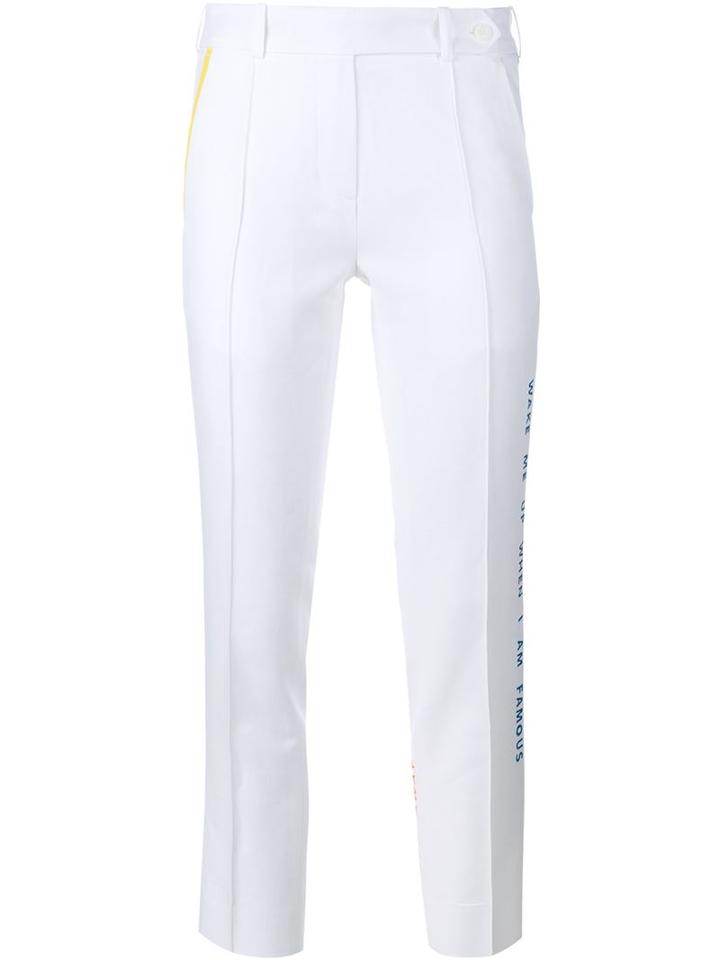 Mira Mikati White Wake Me Up Trousers