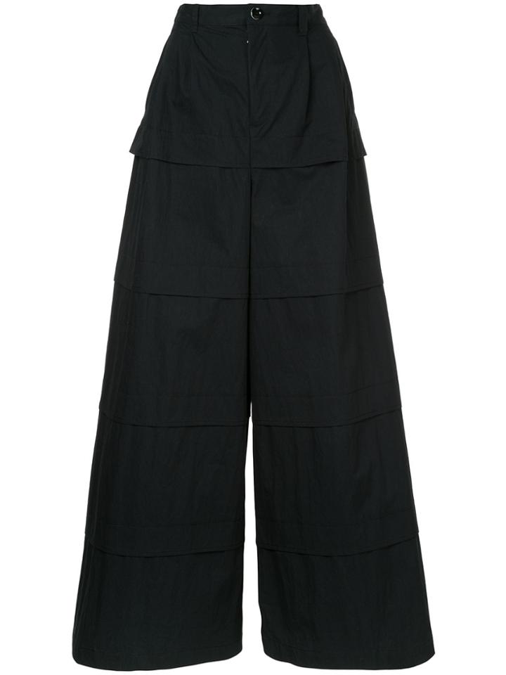 Anrealage Ring Roll Trousers - Black