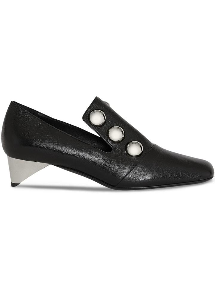 Burberry Stud Detail Patent Leather Pumps - Black