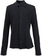 Lost & Found Ria Dunn Frayed Shirt, Men's, Size: Xs, Black, Cotton/spandex/elastane