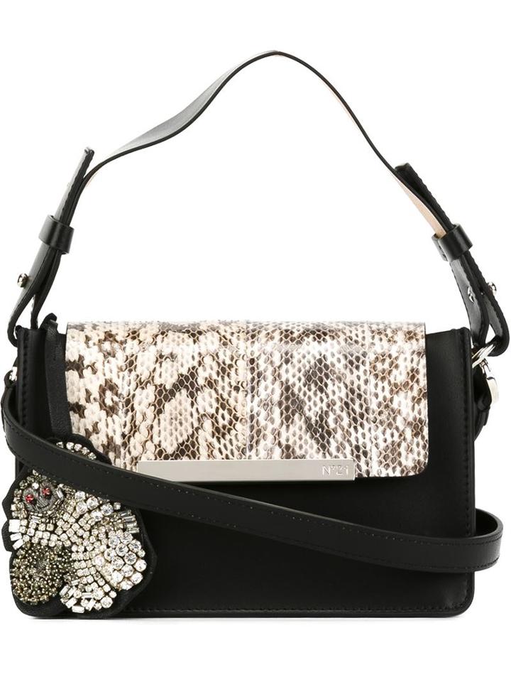 No21 Snakeskin Effect Crossbody Bag