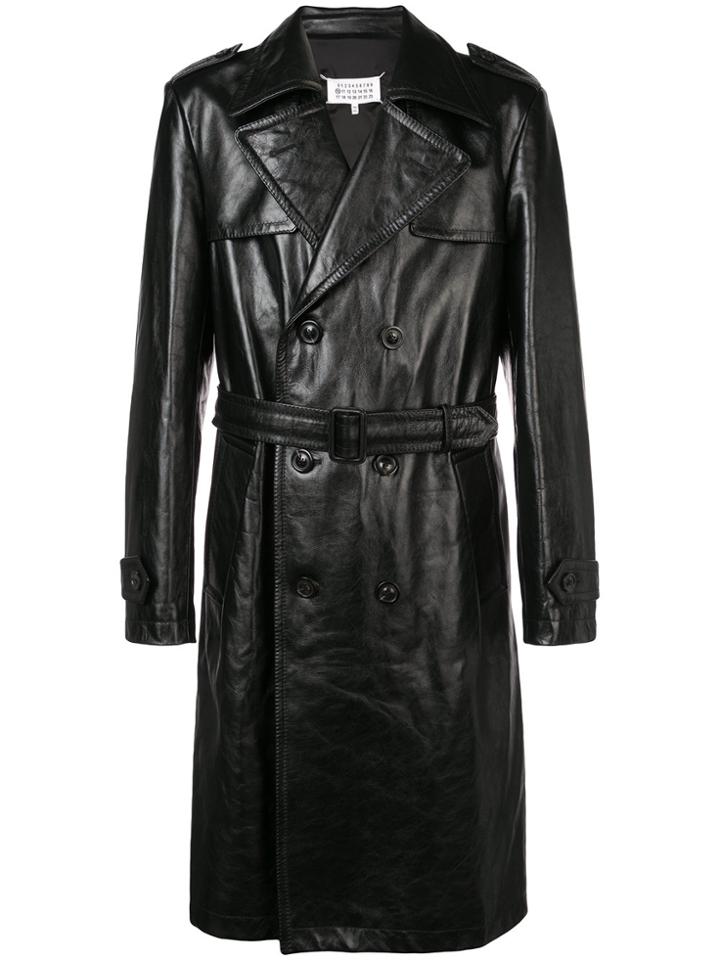 Maison Margiela Double Breasted Coat - Black