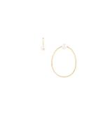 Delfina Delettrez 'pearl & Hoop' Diamond Earrings, Women's, Metallic