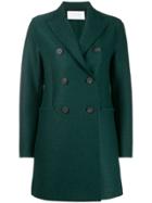 Harris Wharf London Double-breasted Coat - Green