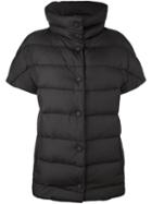 Eleventy Short-sleeve Padded Jacket, Women's, Size: Medium, Black, Polyester/polyamide/feather Down