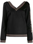 Liu Jo V-neck Jersey Sweater - Black