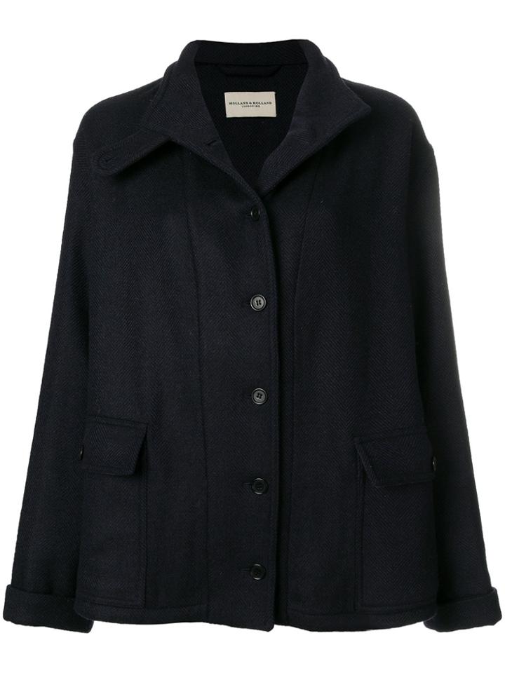 Holland & Holland Oversized Jacket - Blue