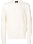 Z Zegna Round Neck Sweater - White