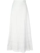 Philosophy Di Lorenzo Serafini Lace Detail Maxi Skirt, Women's, Size: 38, White, Cotton