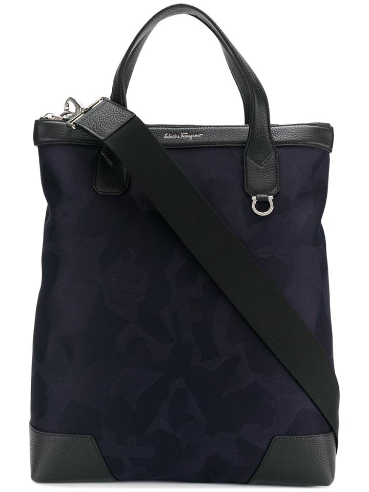 Salvatore Ferragamo Logo Tote Bag - Blue