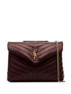 Saint Laurent Medium Loulou Quilted Shoulder Bag - Red