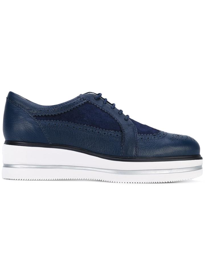 Hogan Brogue Platform Sneakers - Blue