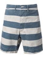 Rrl Striped Bermuda Shorts, Men's, Size: 30, Blue, Cotton