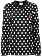 Maison Kitsuné Logo Polka-dot Sweater - Black