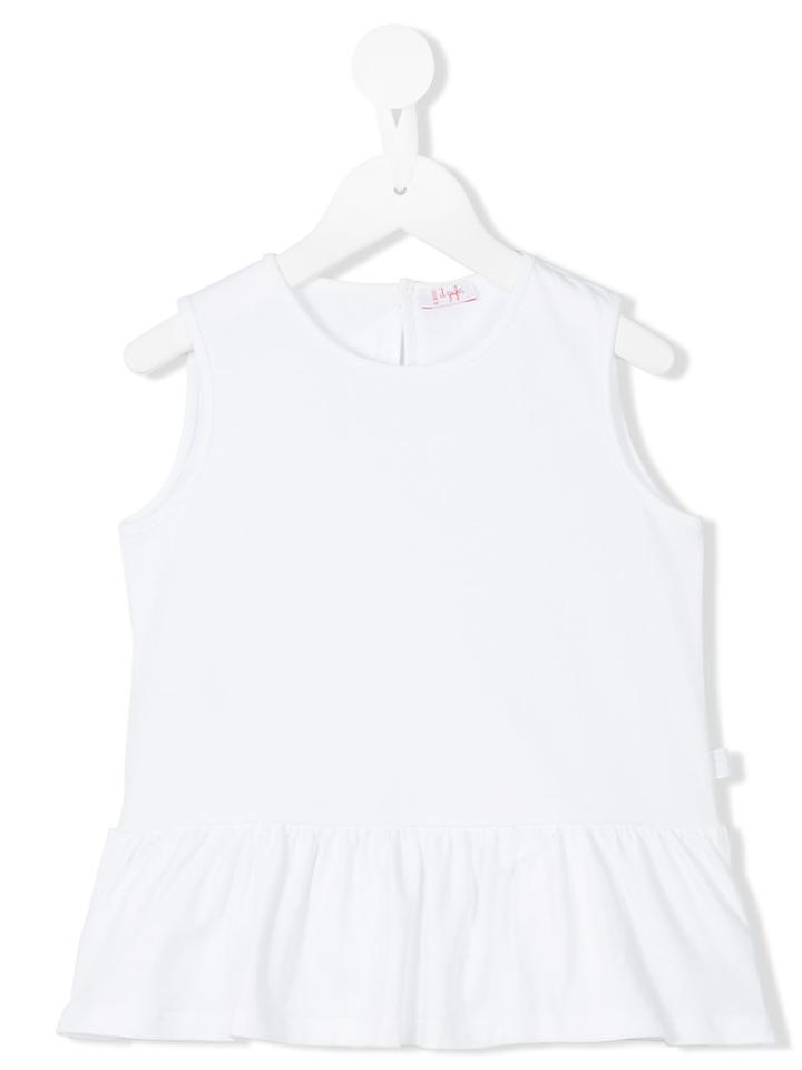 Il Gufo - Pleated Tank Top - Kids - Cotton/spandex/elastane - 4 Yrs, White