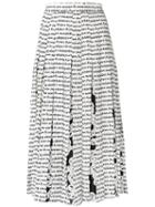 Diane Von Furstenberg Printed Pleated Skirt - White