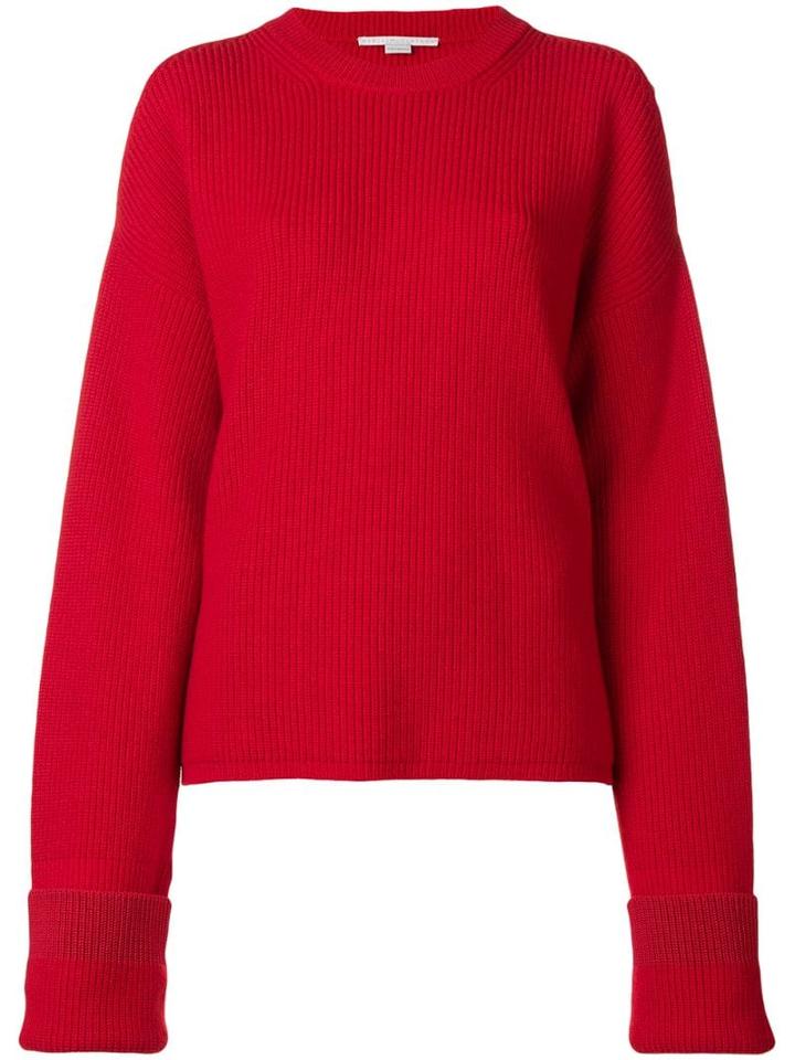 Stella Mccartney Cut-out Shoulder Jumper - Red