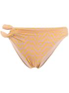 Self-portrait Geometric Pattern Bikini Bottoms - Pink