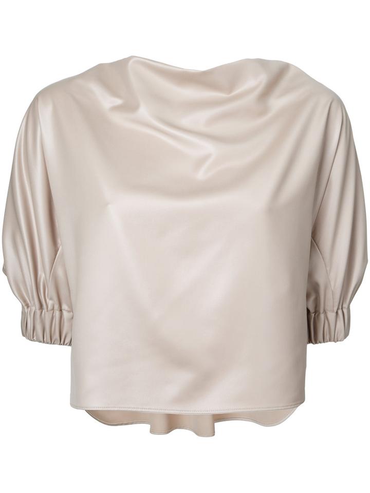08sircus Structured Sleeve Blouse, Women's, Size: 36, Nude/neutrals, Polyester