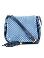 Xaa Jacquard Effect Shoulder Bag, Women's, Blue, Cotton
