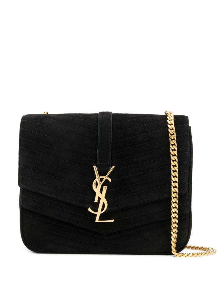 Saint Laurent Sulpice Shoulder Bag - Black