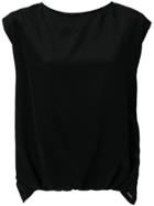 Woolrich Cap Sleeve Blouse - Black