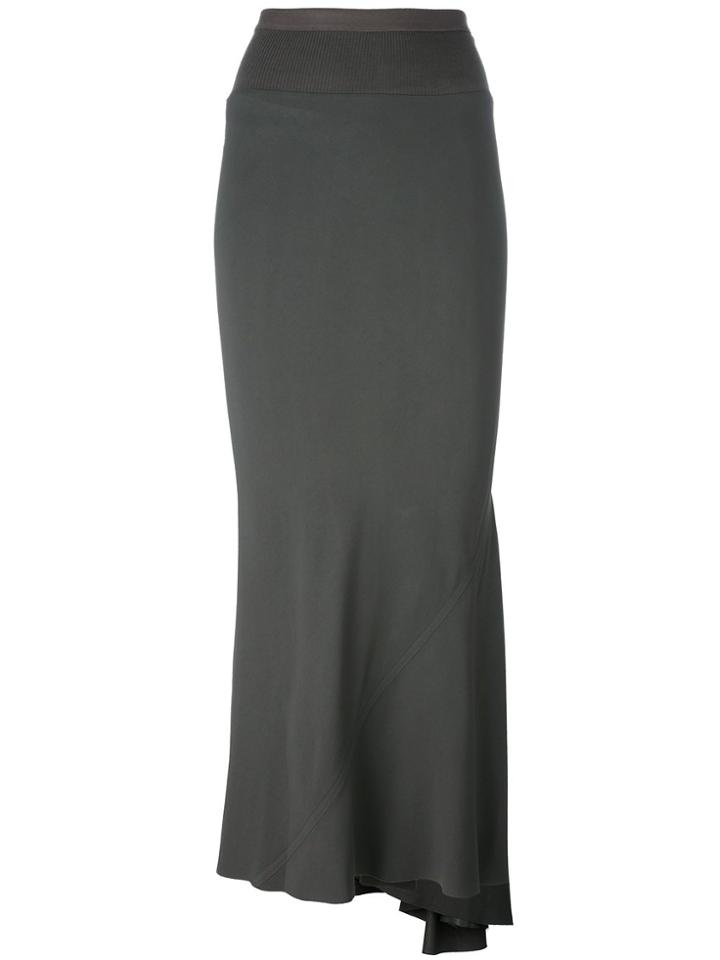 Rick Owens 'coda' Maxi Skirt - Grey