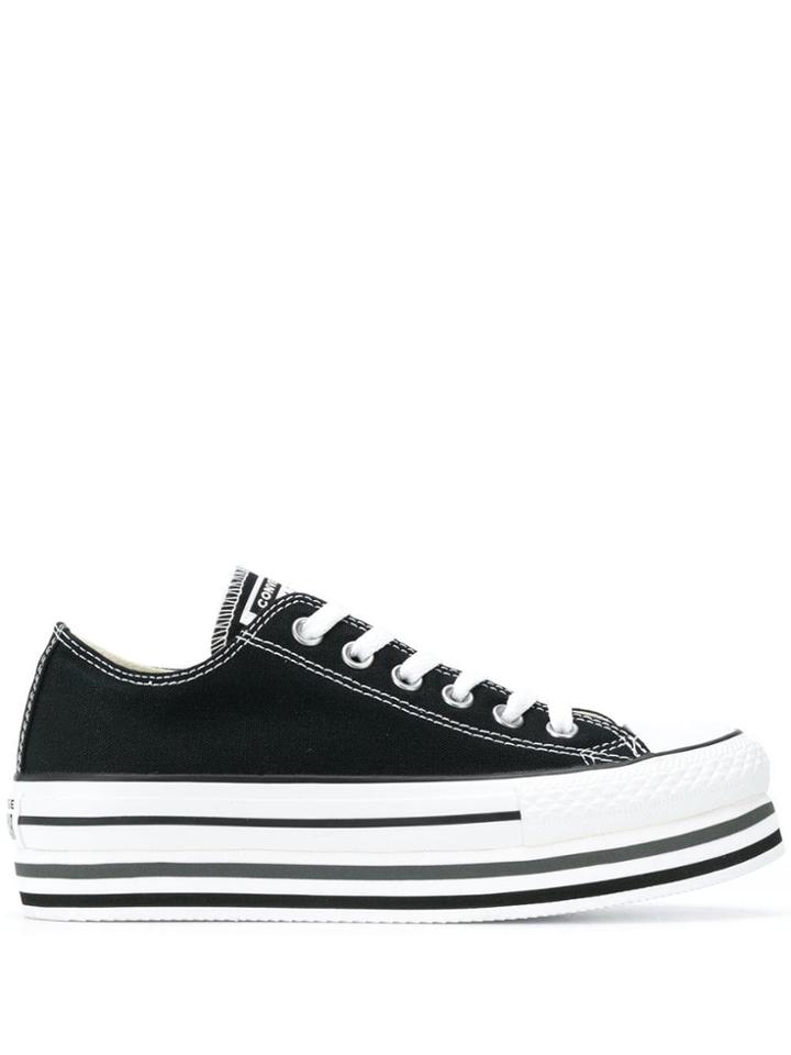 Converse Platform Sole Sneakers - Black