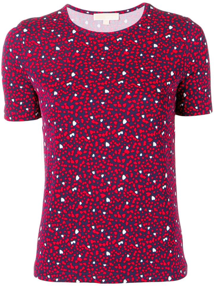 Michael Michael Kors Heart Print T-shirt - Blue