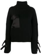 David Koma Roll-neck Sweater - Black
