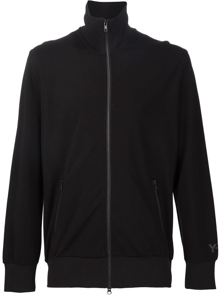 Y-3 Zip Track Top, Men's, Size: Large, Black, Cotton/polyamide/spandex/elastane/viscose