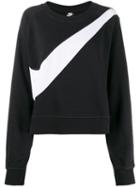 Nike Swoosh Logo Sweatshirt - Black