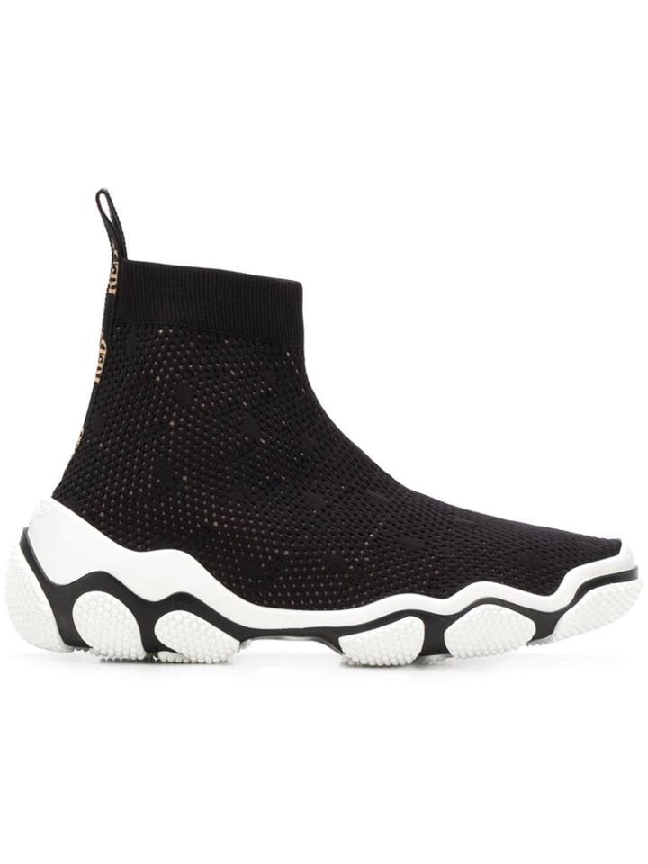Red Valentino Red (v) Slip-on Sneakers - Black