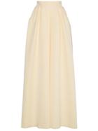 Rochas High Waist Full Maxi Skirt - Yellow & Orange
