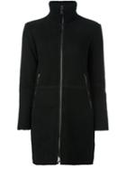 Giorgio Brato Shearling Zipped Coat, Women's, Size: 40, Black, Sheep Skin/shearling