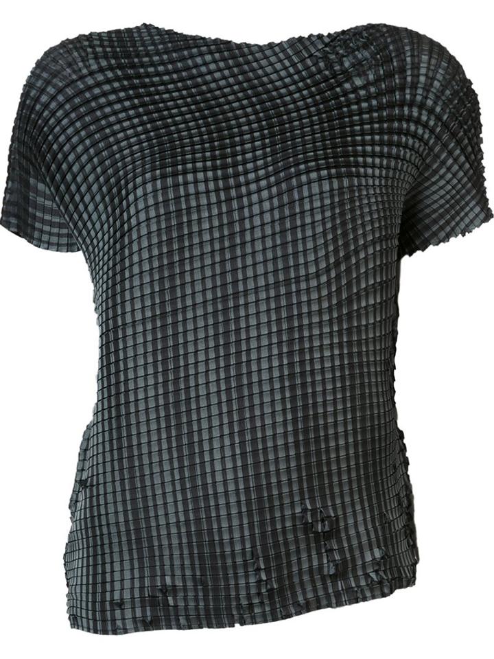 Issey Miyake 'grid Pleats' T-shirt