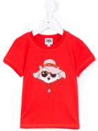 Karl Lagerfeld Kids - Choupette T-shirt - Kids - Cotton/modal - 8 Yrs, Girl's, Red