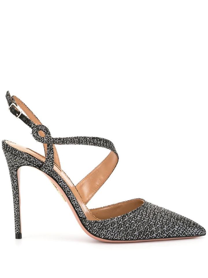 Aquazzura Arden 115 Pumps - Silver