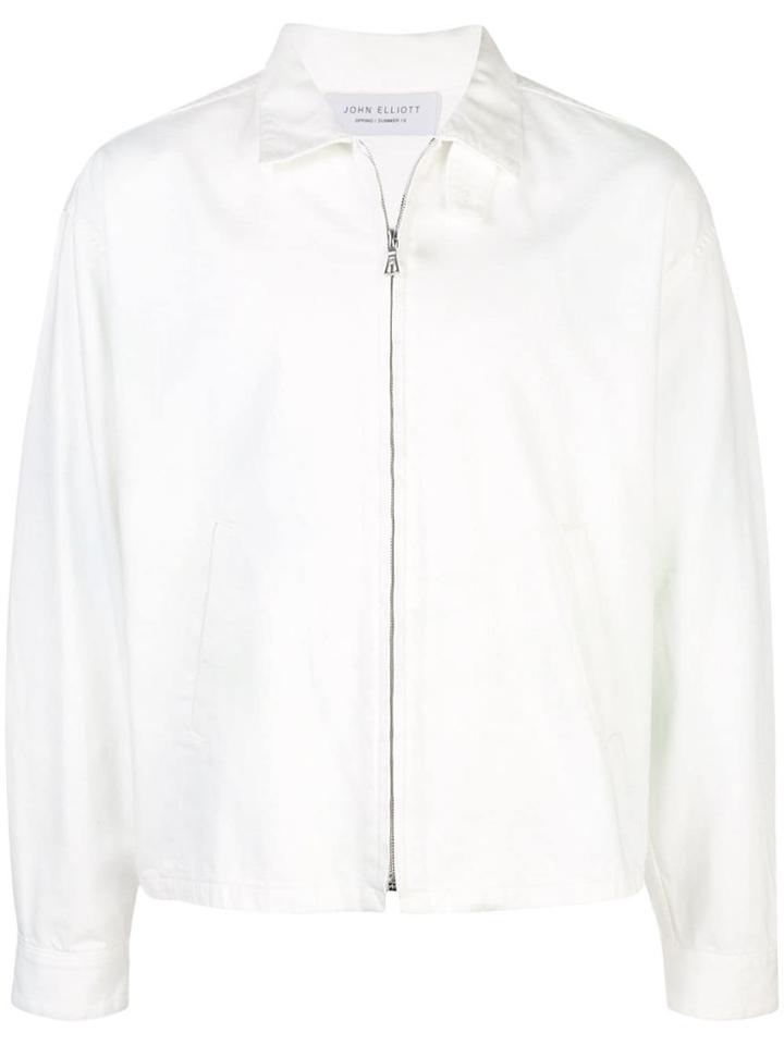 John Elliott Zipped Up Lightweight Jacket - White